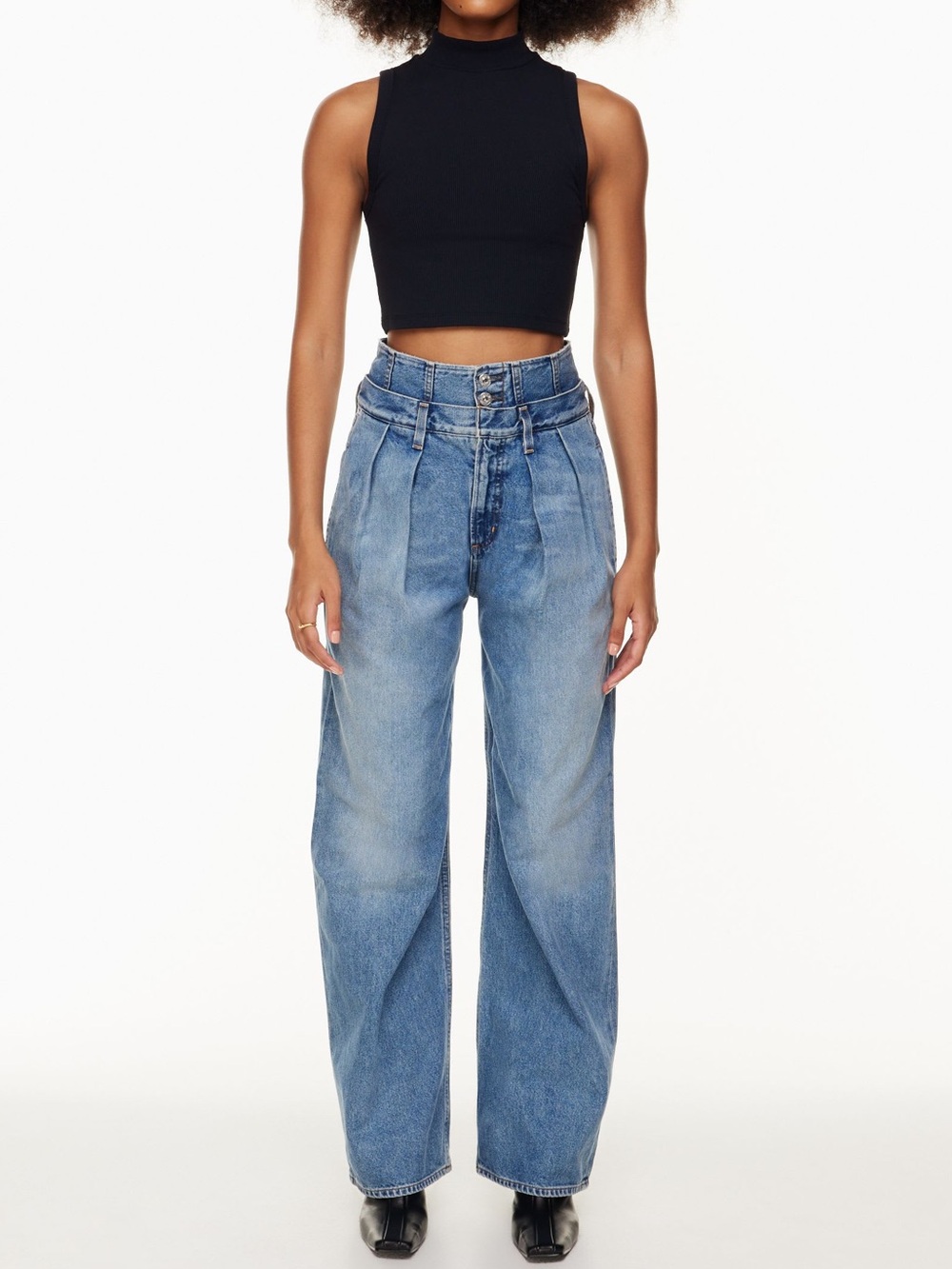 Citizens of Humanity Samira Corset Baggy Wide-Leg Jeans Sz 28 NWT